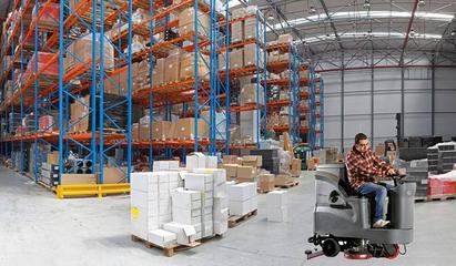 倉儲物流行業選擇全自動洗地機的五大核心優勢